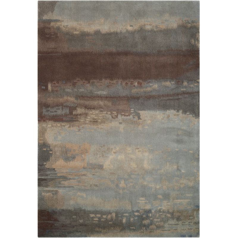 Calvin Klein - Home Luster Wash SW12 Grey 4'x6' Area Rug - SW12-99446557681_CLOSEOUT