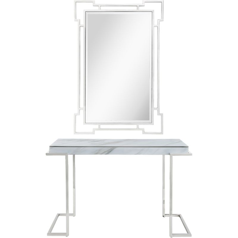 Camden Isle - Aldon Wall Mirror and Console Table - 86546