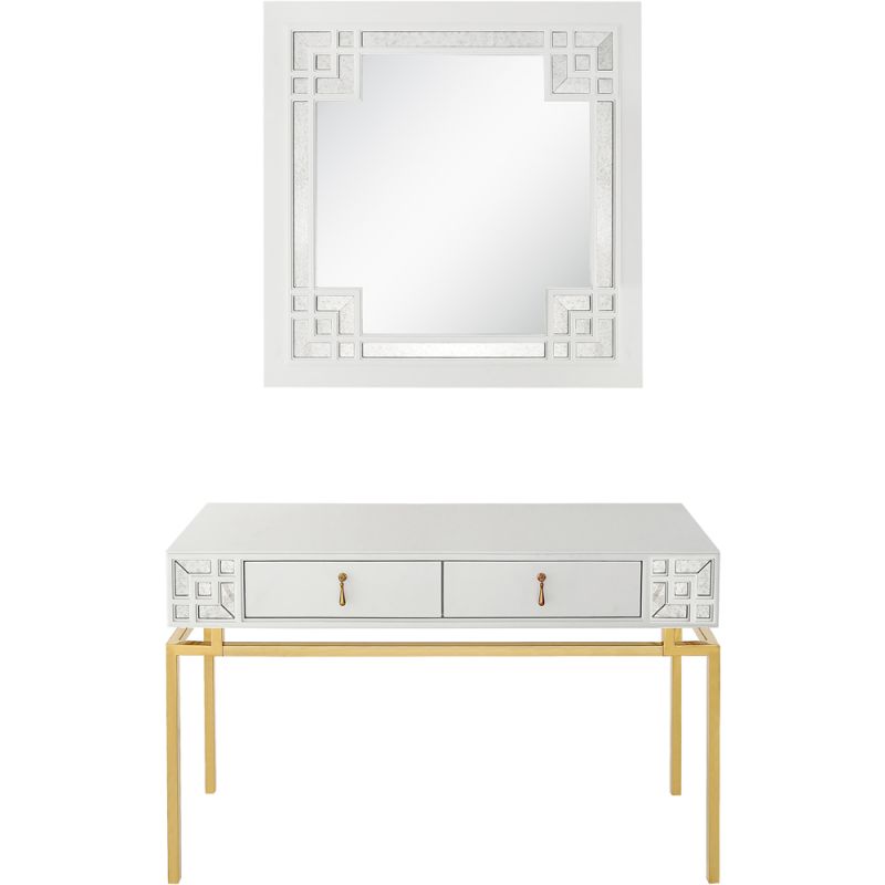 Camden Isle - Dynasty Wall Mirror and Console Table - 86627