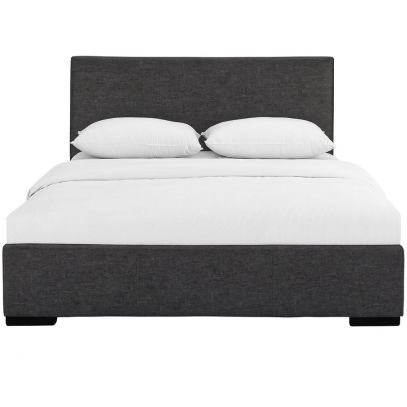 Camden Isle - Hindes Full Grey Upholstered Platform Bed - 86474