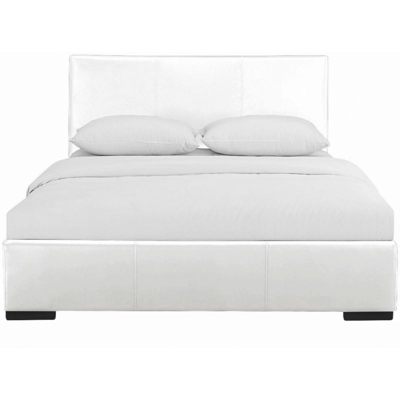 Camden Isle - Hindes Queen White Upholstered Platform Bed - 86344
