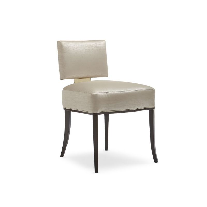 Caracole - Classic Reserved Seating Side - Dining Chair with Gold Metal Accents - CLA-016-285