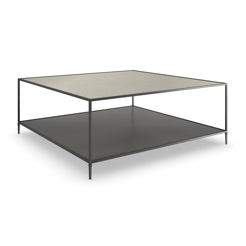 Caracole - Classic Smoulder Square Cocktail Table - CLA-423-408