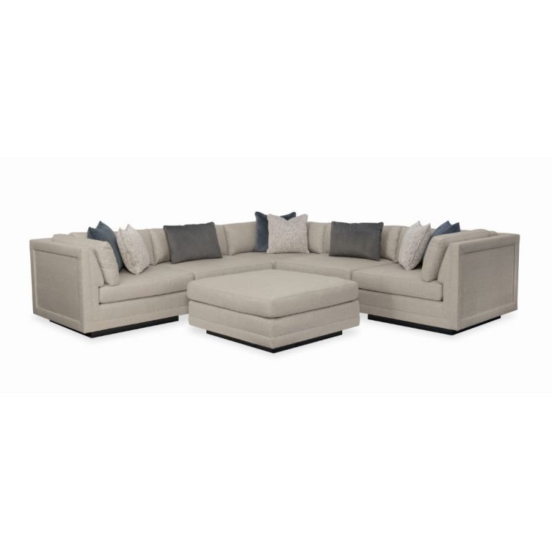 Caracole - Modern Fusion 6 Piece Sectional with Cocktail Ottoman - M050-017-SEC2-A
