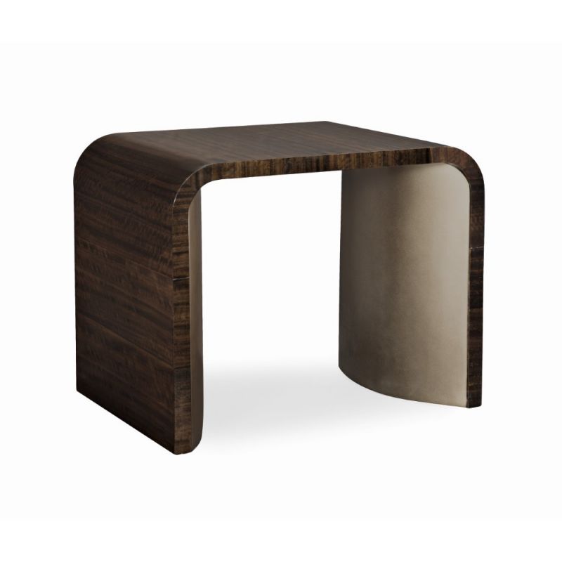 Caracole - Modern Streamline End Table with Pedestal Interiors - M021-417-414