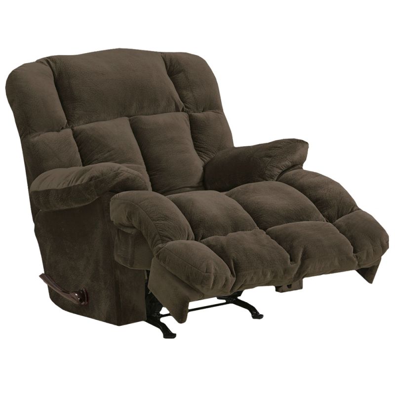 Catnapper - Cloud 12 Power Lay Flat Chaise Recliner in Chocolate - 6541-7