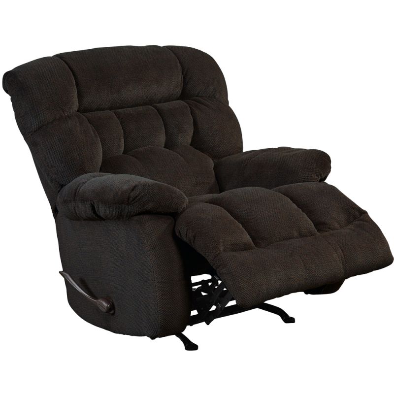 Catnapper - Daly Chaise Rocker Recliner in Chocolate - 4765-2