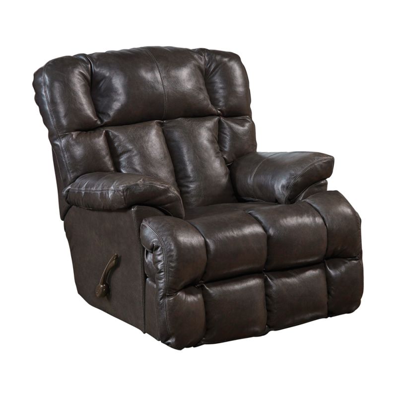 Catnapper - Victor Chaise Rocker Recliner in Chocolate - 4764-2