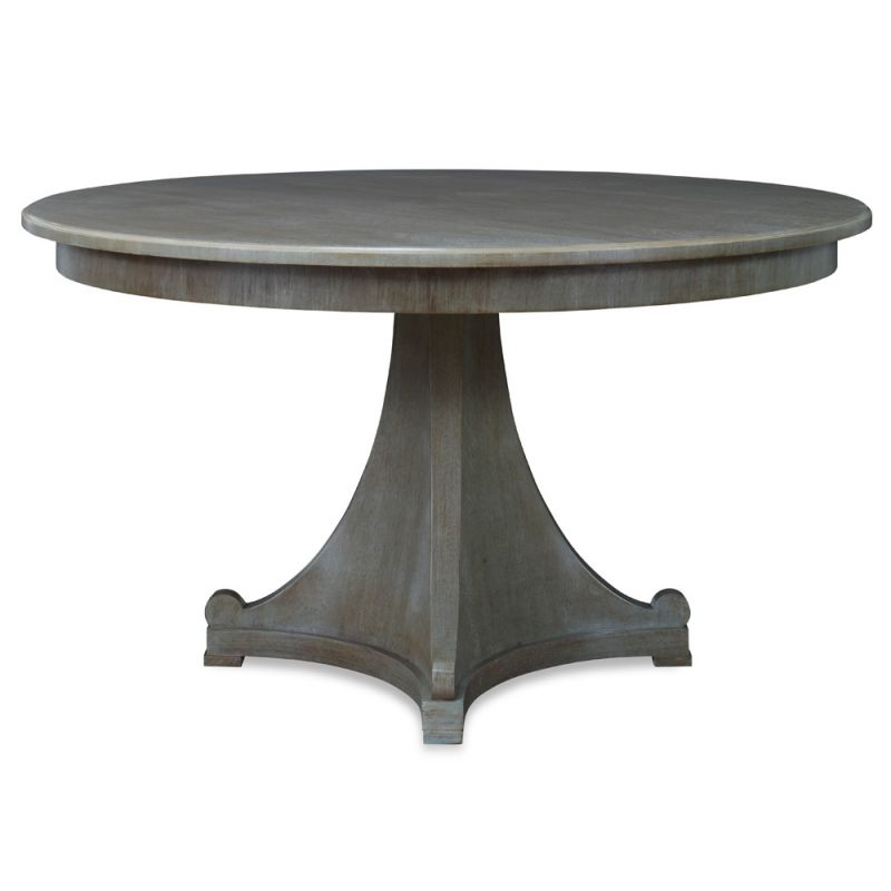 Century Furniture - Thomas O'Brien Golden Oak 48 Quad-Pedestal Round Dining Table - AEA-313