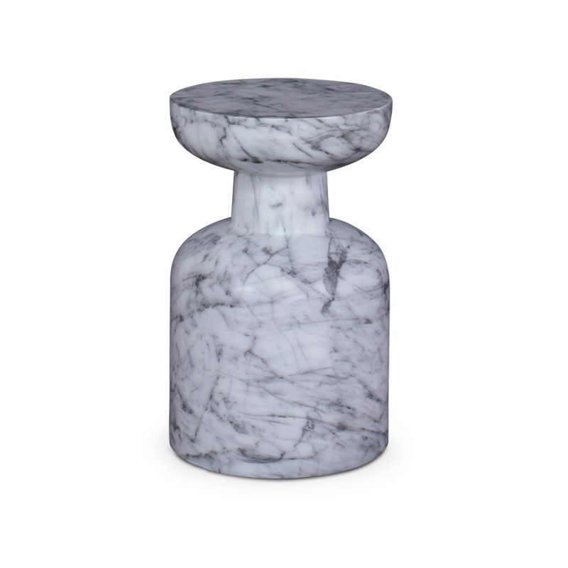 Century Furniture - Carrier and Company Outdoor White, Grey Bailey Outdoor Side Table - C7-D89-3144