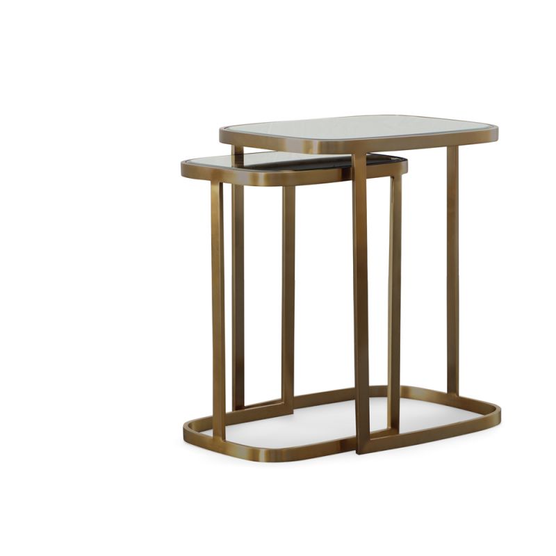 Century Furniture - Bohdi Nesting Tables - Antique Brass - SF6090