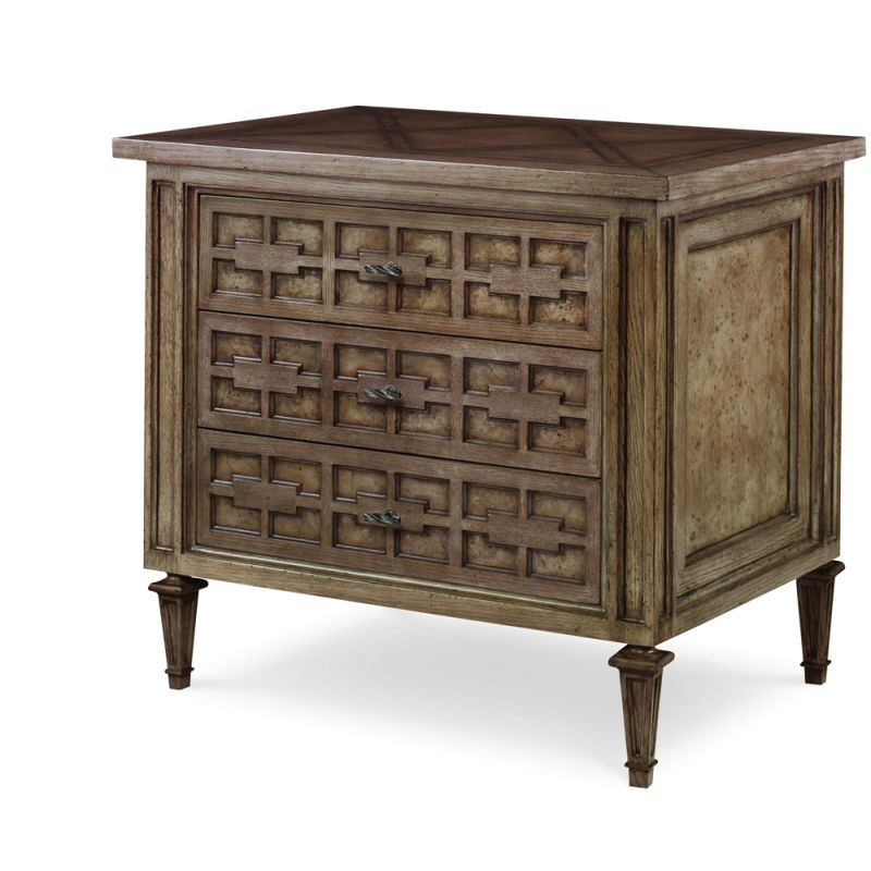 Century Furniture - Casa Bella - Three Drawer Nightstand (Timber Grey) - C5H-224