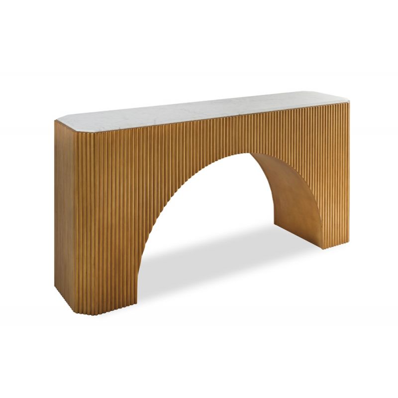 Century Furniture - Compositions Gold, Off-white Compositions Console Table - C9A-721