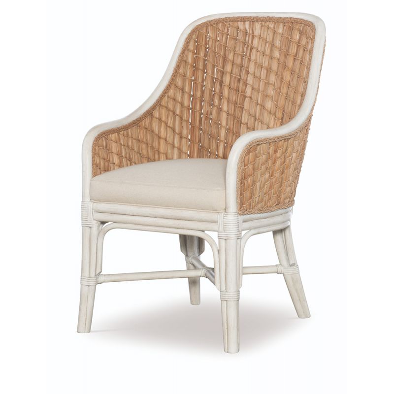 Century Furniture - Curate - Amelia Arm Chair - Peninsula/Flax - CT2109A-PN-FL