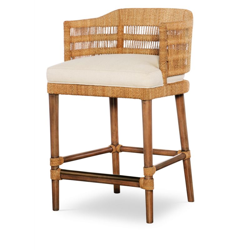 Century Furniture - Curate - Boca Counter Stool - Natural/Flax - CT2108C-NT-FL