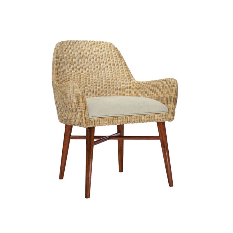 Century Furniture - Curate - Ingenue Arm Chair-Flax - CT6001A-FL