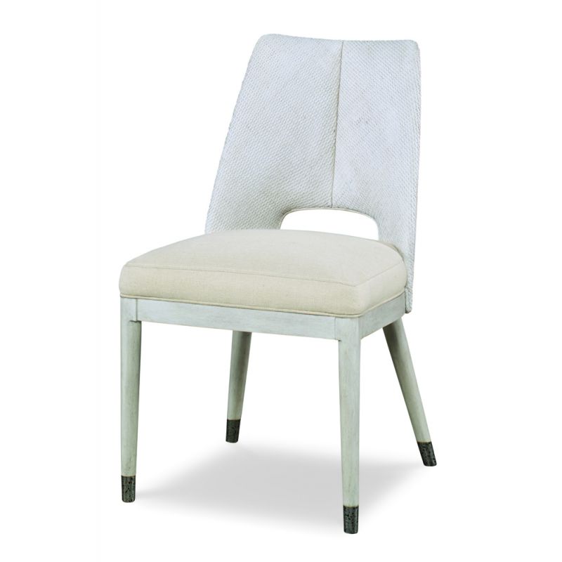 Century Furniture - Curate - Largo Side Chair - Peninsula/Flax - CT2106-PN-FL