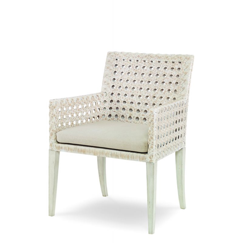 Century Furniture - Curate - Litchfield Arm Chair-Pn/Flax - CT4001A-PN-FL