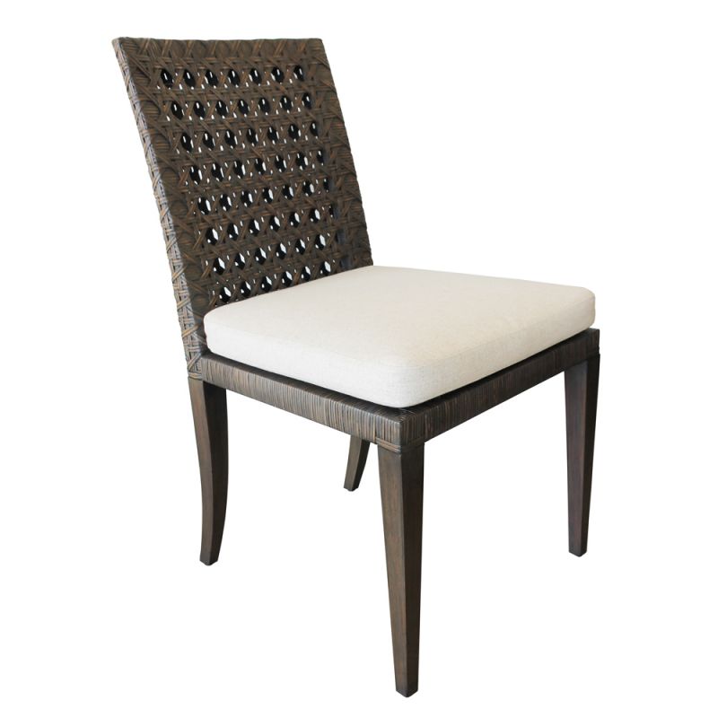 Century Furniture - Curate - Litchfield Side Chair-Mk/Flax - CT4001S-MK-FL