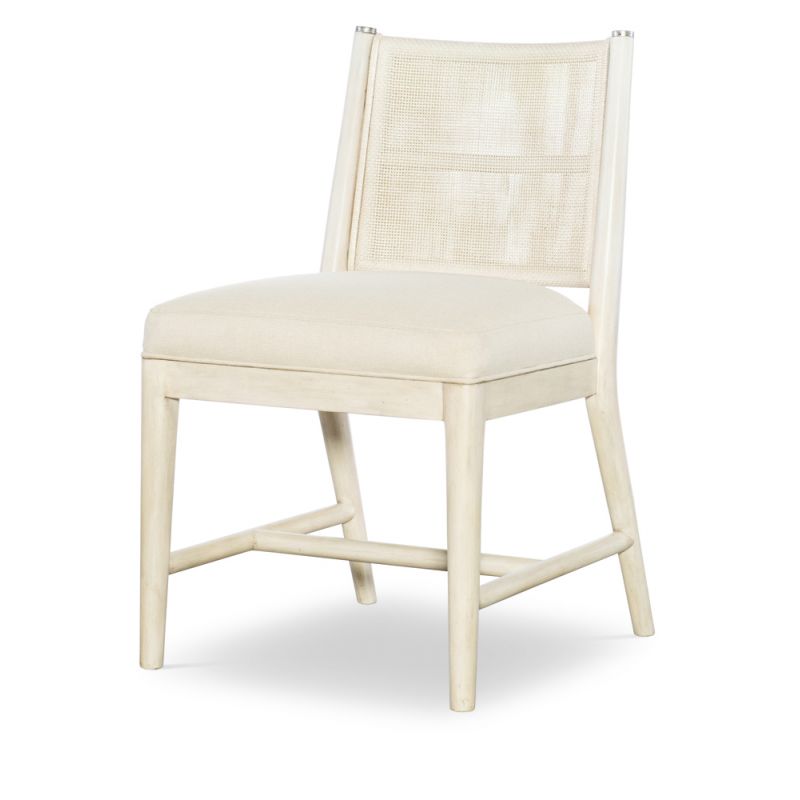Century Furniture - Curate - Mercer Side Chair - Peninsula/Flax - CT2107S-PN-FL