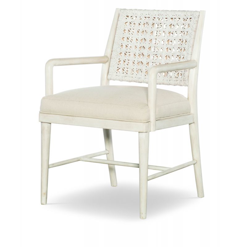 Century Furniture - Curate - Naples Arm Chair - Peninsula/Flax - CT2110A-PN-FL