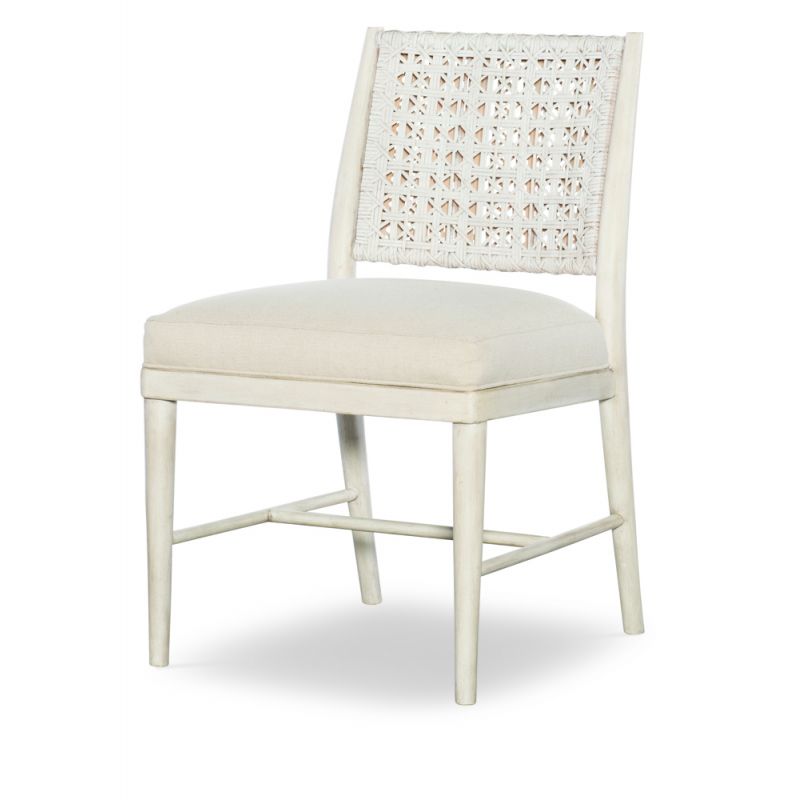 Century Furniture - Curate - Naples Side Chair - Peninsula/Flax - CT2110S-PN-FL