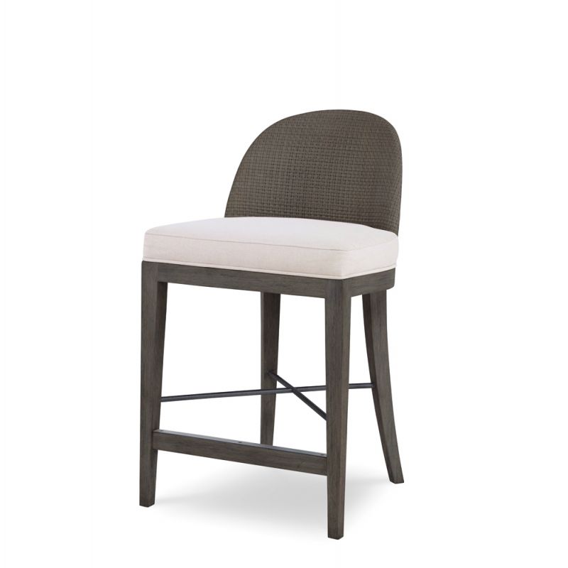 Century Furniture - Curate - Tybee Counter Stool-Mk/Flax - CT4004C-MK-FL