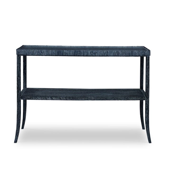 Century Furniture - Thomas O'Brien Black Cerused Emile Shelf Table  - AEA-639