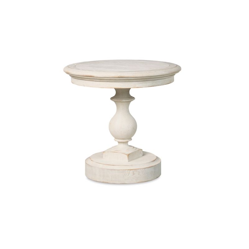 Century Furniture - Monarch White wash Grand Oak Side Table White - MN5825-W