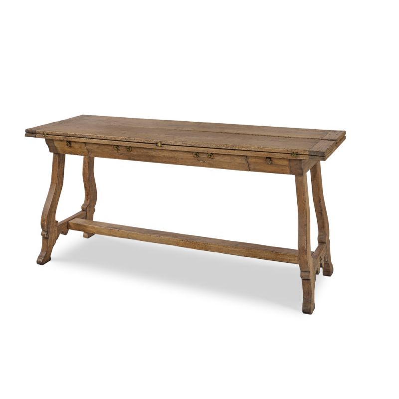 Century Furniture - Grand Tour Furniture Aged Natural Oak Manning Flip Console Table - SF6183