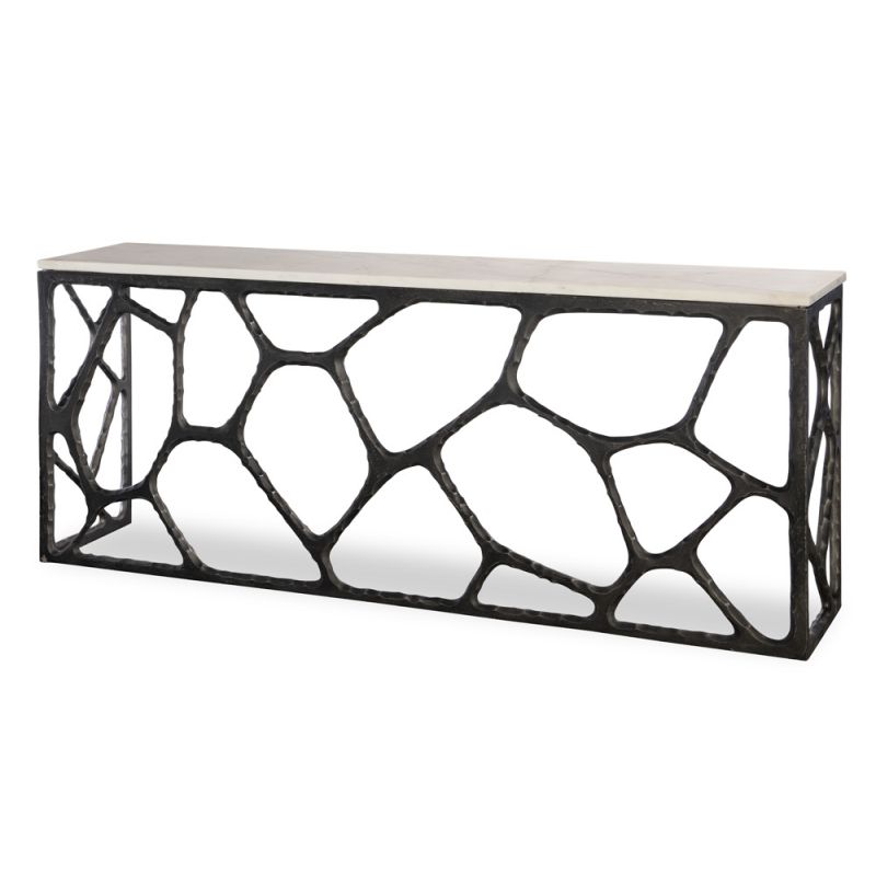 Century Furniture - Grand Tour Furniture Oil rubbed bronze, White Zane Console Table - SF6129