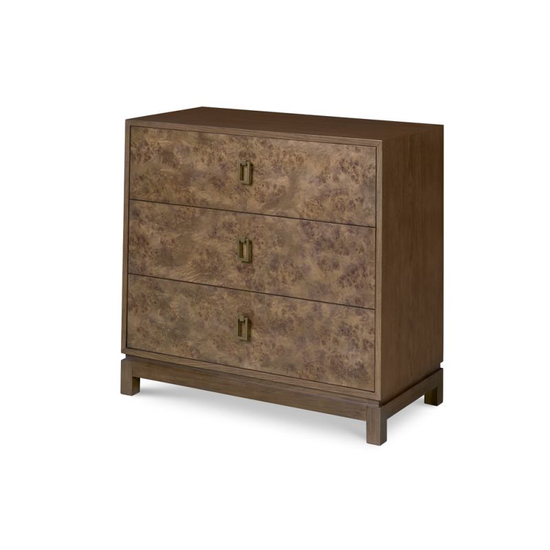 Century Furniture - Monarch Medium to Dark Brown, Antique Brass Kiley Chest - MN5885