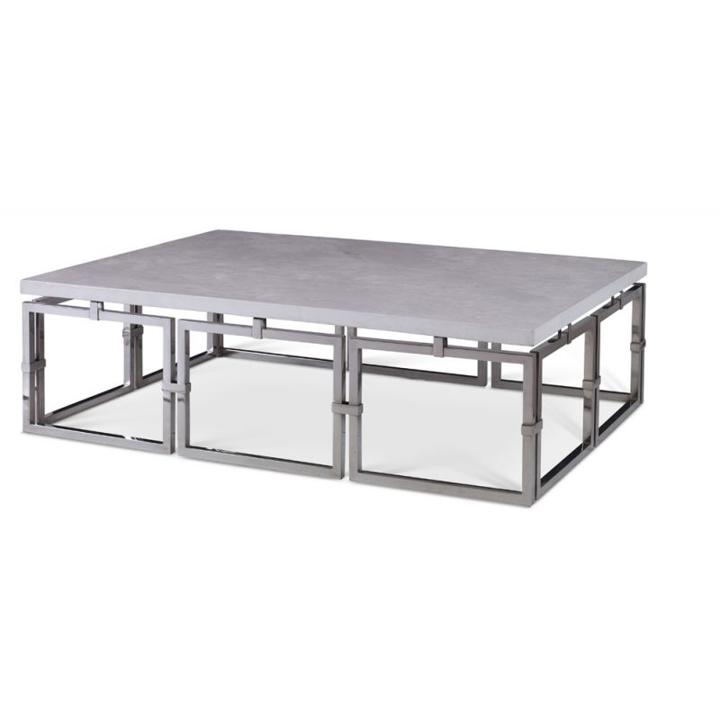 Century Furniture - Links Cocktail Table - Stainless Base - SF5792