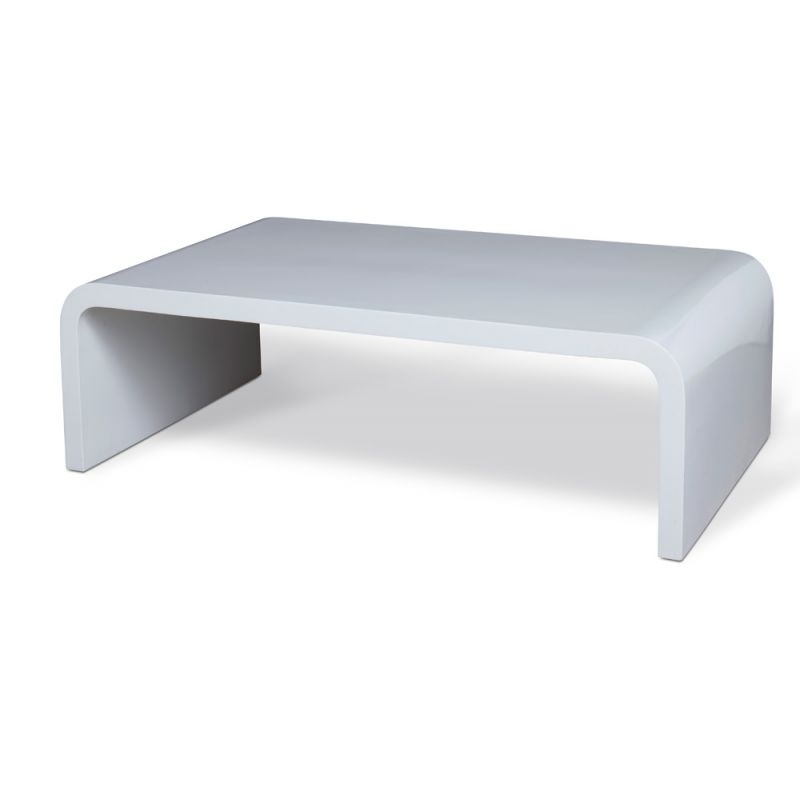 Century Furniture - Carrier and Company Outdoor Gloss White Mark Outdoor Cocktail Table - C7-D89-3139