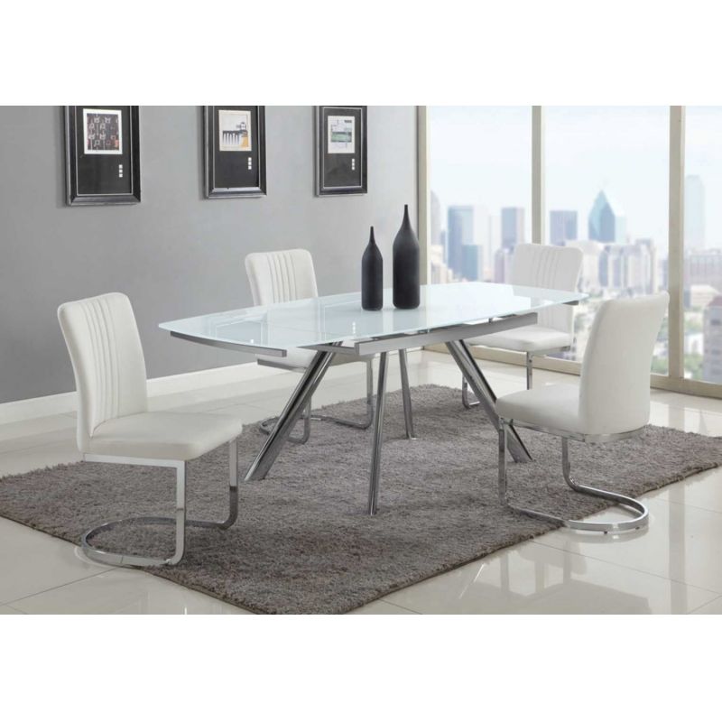Chintaly - Alina 5 Pieces Dining Set Table And 4 Side Chairs - ALINA-5PC