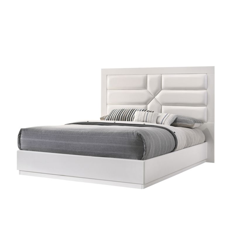 Chintaly - Amsterdam Contemporary King Size Bed - AMSTERDAM-BED-KG