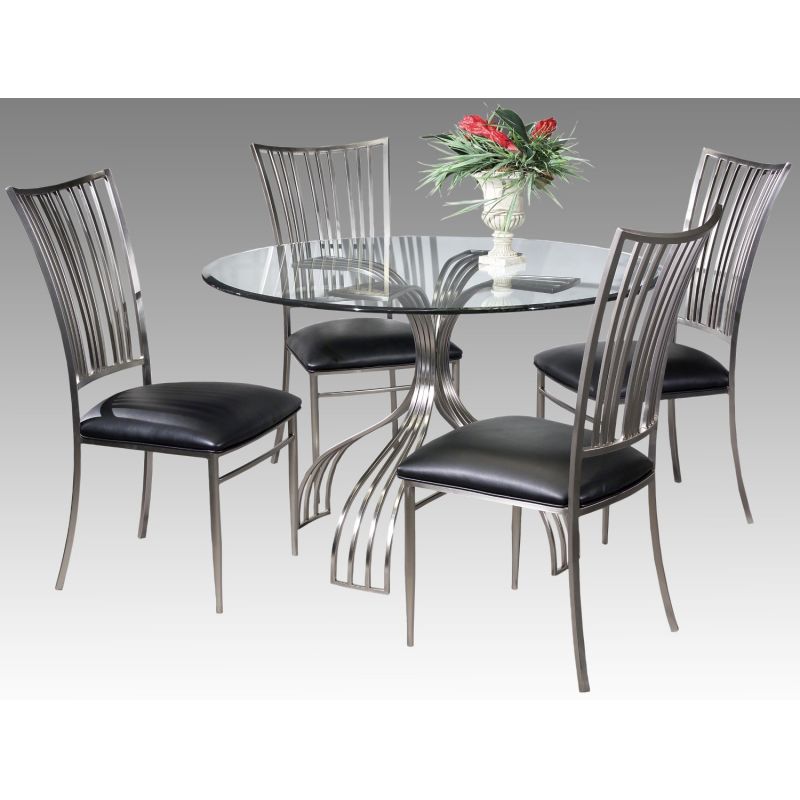 Chintaly - Ashtyn 5 Pieces Dining Set Table And 4 Side Chairs - ASHTYN-5PC