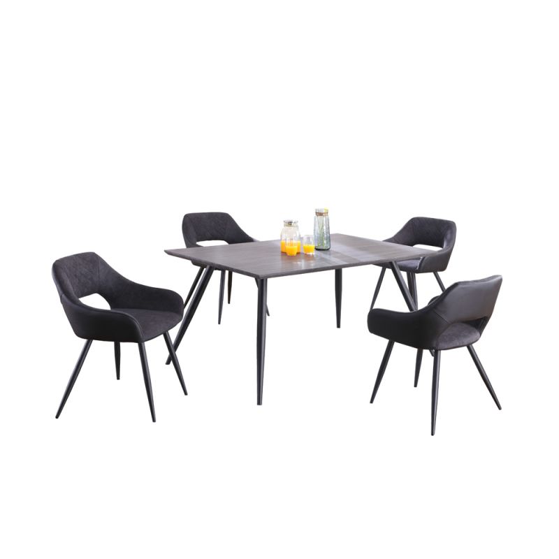 Chintaly - Henriet Contemporary Dining Set w/ Table & Chairs - HENRIET-5PC