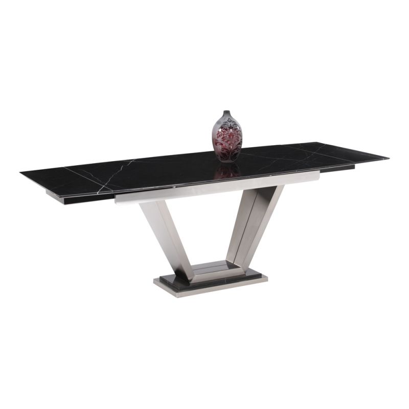 Chintaly - Jessy Table in Black Marquis - JESSY-DT