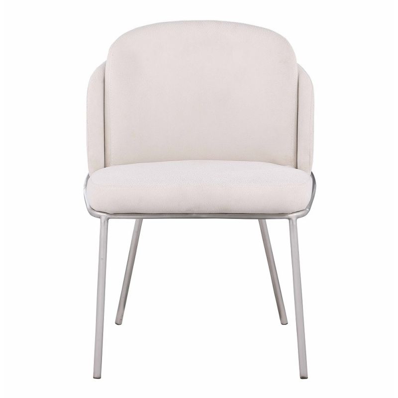 Chintaly - Kamila - Contemporary Double-layered Curved Back Side Chair - (Set of 2) - KAMILA-SC-WHT