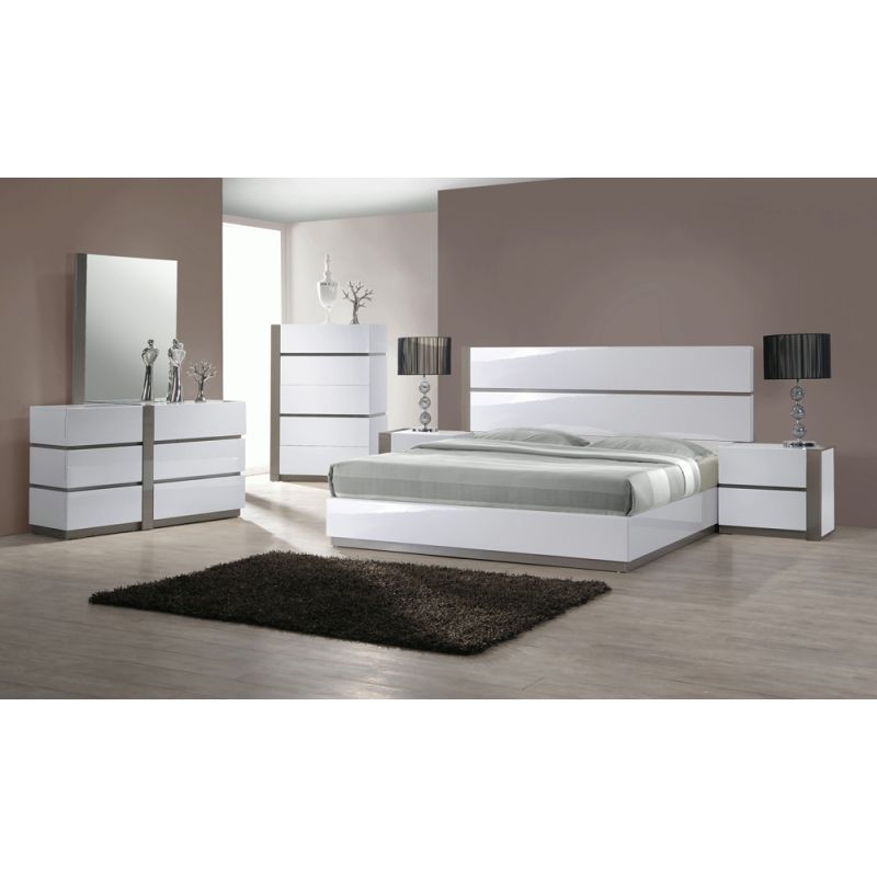 Chintaly - Manila Queen Size 6 Piece Bedroom Set - MANILA-BED-QN_NS-R_NS-L_DRS_MIR_CHT