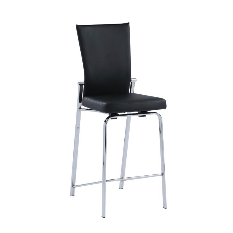 Chintaly - Molly Motion Back Counter Stool in Black - MOLLY-CS-BLK-CHM