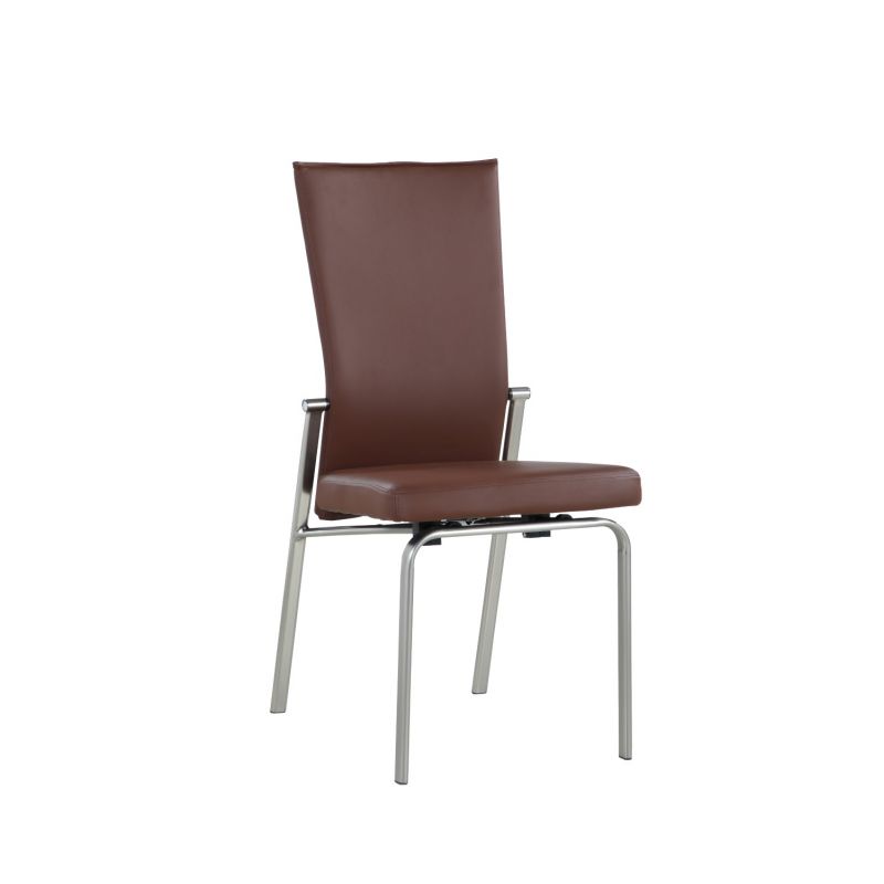 Chintaly - Molly Motion Back Side Chair in Brown (Set of 2) - MOLLY-SC-BRW-BSH