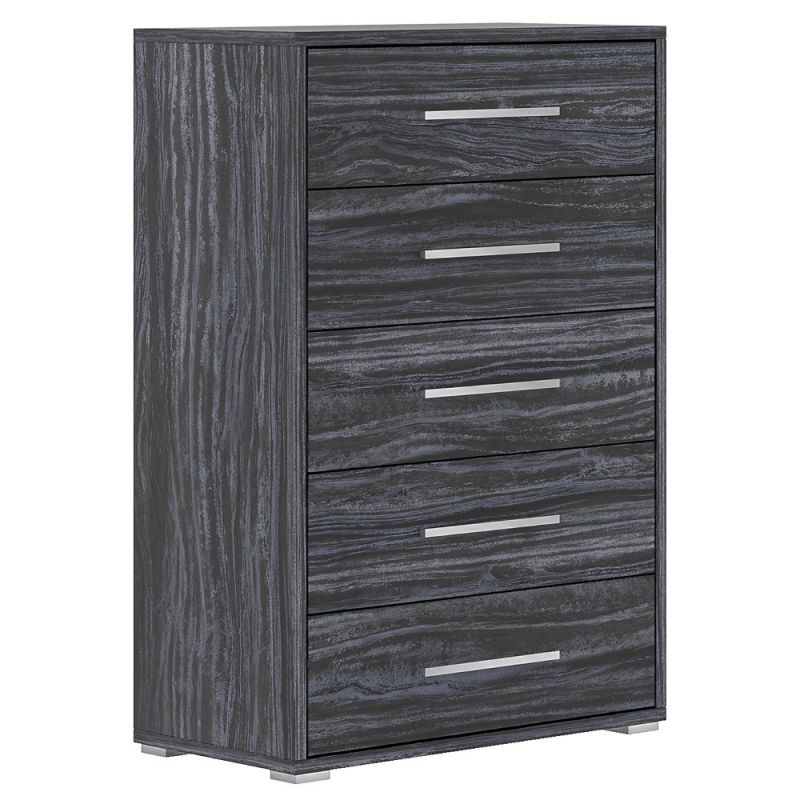 Chintaly - Naples - 5-Drawer Melamine Wood Chest - NAPLES-CHT