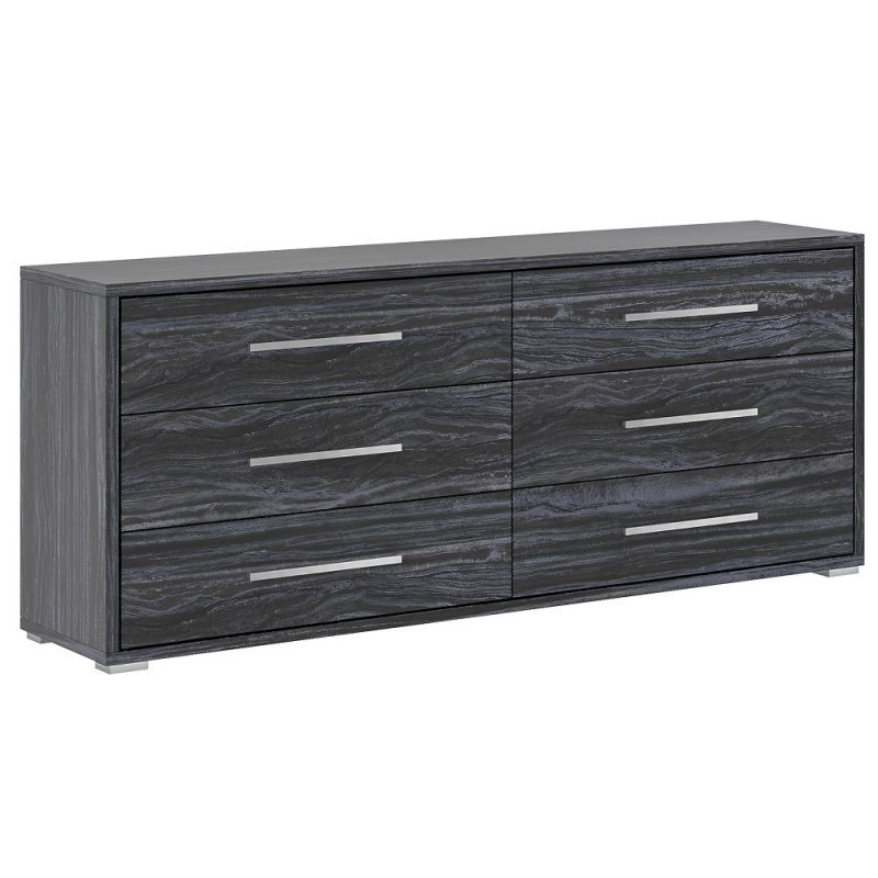 Chintaly - Naples - 6-Drawer Melamine Wood Dresser - NAPLES-DRS