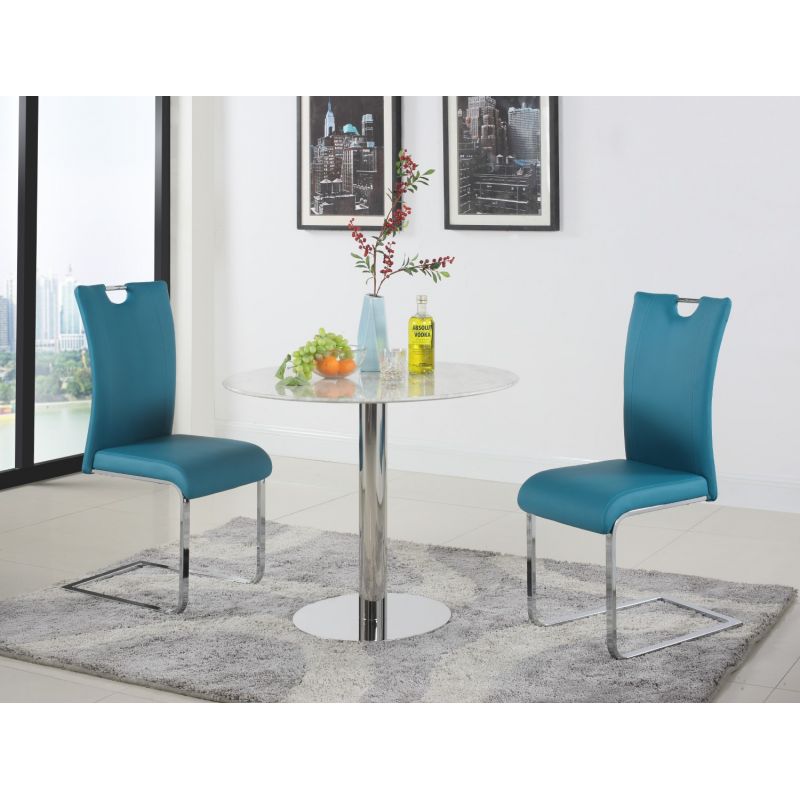 Chintaly - Noemi 3 Pieces Set Table With 2 Melissa Side Chairs - NOEMI-MELISSA-3PC