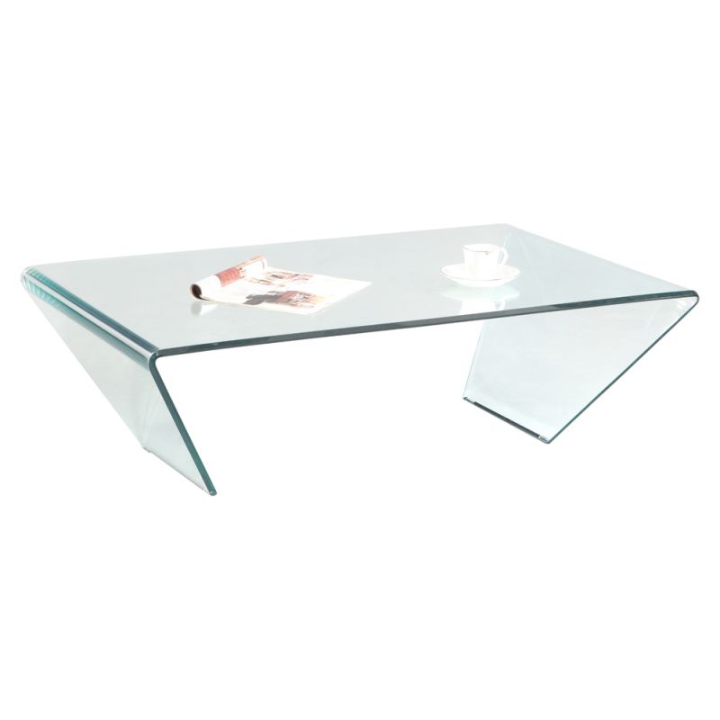 Chintaly - Rectangle Bent Glass Cocktail Table - 72102-RCT-CT