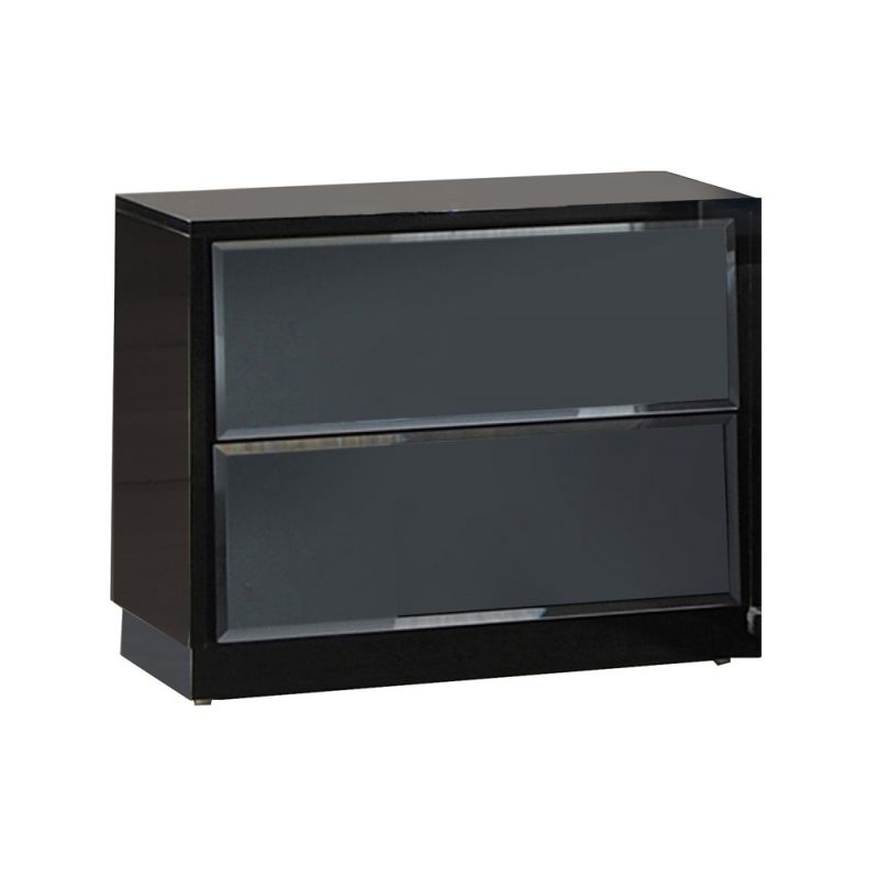 Chintaly - Contemporary Venice 2 Drawers Night Stand - VENICE-NS