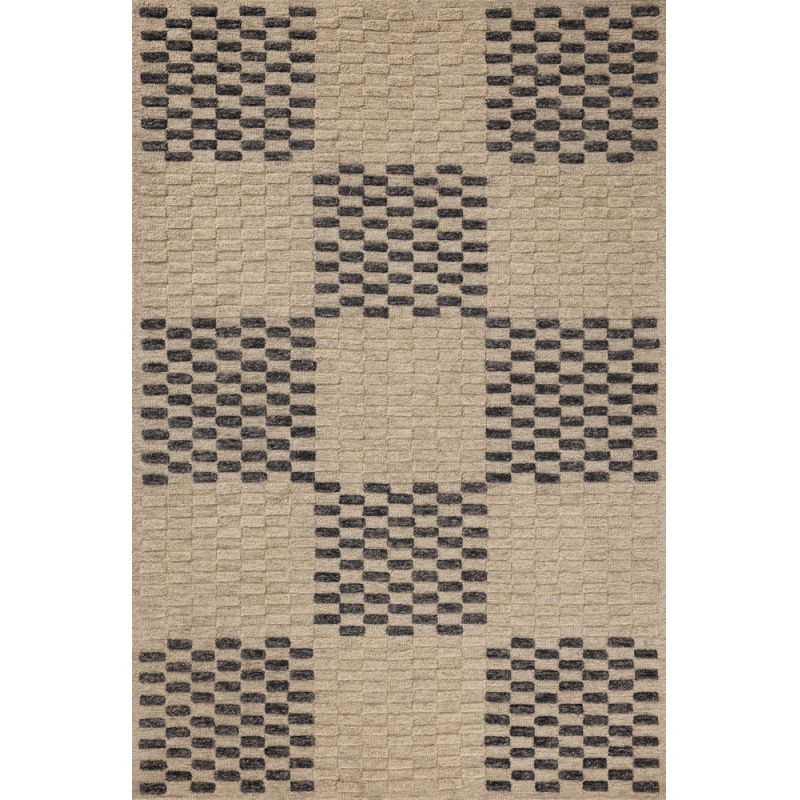 Chris Loves Julia x Loloi - Bradley Beige / Midnight 3' x 7' Runner Rug - BRAYBRL-01BEMD3070