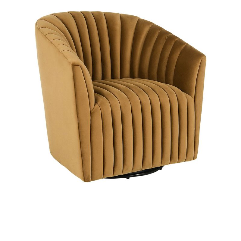 Classic Home - Arline Swivel Accent Chair Bronze - 53051367